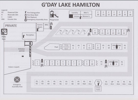 Lake Hamilton Motor Village Park Map